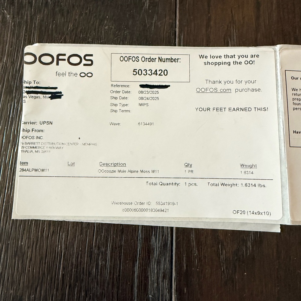 OOFOS Men's Slip-On Loafers in Gray and Green - Picture 7 of 7